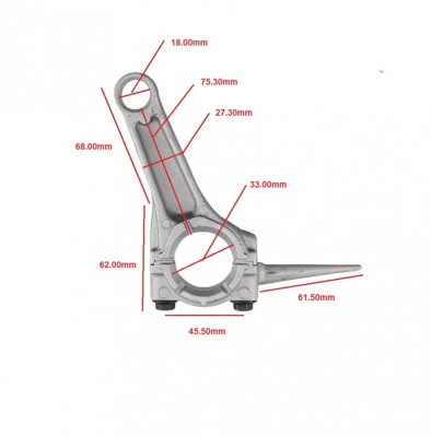 Biela motor termic 9CP V60371 Verke foto