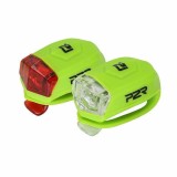 Set Lumini Bicicleta P2R Freyo - Verde Lime Ultimate FactoryBikes