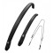 Set 2 aparatori roti biciclete, Simpla UBIQUIT 45 LONG, culoare negru Cod:B311