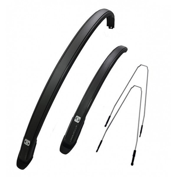 Set 2 aparatori roti biciclete, Simpla UBIQUIT 45 LONG, culoare negru Cod:B311