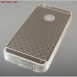 Husa Ultra Slim Mirror Pyramis Samsung Galaxy S6 G920, Protectie Telefon, Argintiu/Auriu