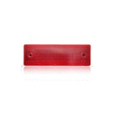 Catadioptru Auto Dreptunghiular Rosu Reflectorizant 5x15 cm ALM Banda Dublu Adeziva