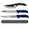 Set macelarie IdeallStore&reg;, cutite bucatarie, injunghiat si suport magnetic, otel inoxidabil