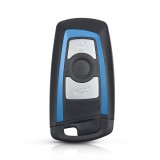 Carcasa Cheie BMW smartkey, 3 Butoane pentru Seria F - Contur Albastru AutoProtect KeyCars, Oem