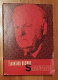 Amintiri despre Sadoveanu