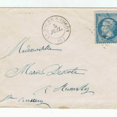 France 1867 Cover GC 3167 LA ROCHE SUR FORON to RUMILLY D.833