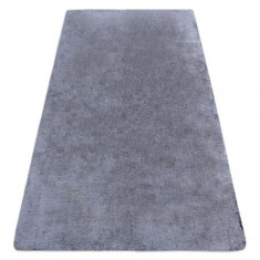 Covor modern de spălat LAPIN shaggy, antiderapant negru / fildeș, 120x160 cm