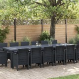 VidaXL Set Masă Grădină cu Pernițe 15 pcs Antracit