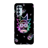 Husa compatibila cu Oppo A54 5G model Neon Rick, Silicon, TPU, Viceversa, Transparent, Carcasa