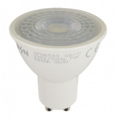 Bec Led Gu10, model R50, 7W=55W, 6400K, lumina rece