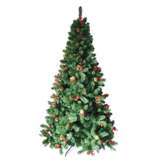 Brad de Craciun Artificial Verde cu Conuri, 1168 de Ramuri, 2.1m, CMCLASS