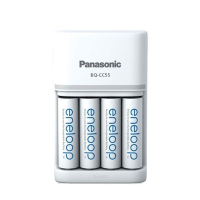 Incarcator Smart &amp;amp; Quick Eneloop Panasonic include 4x AA (R6) 2000mA K-KJ55MCD40E foto