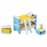 Mobilier pentru casuta papusii - Dormitor PlayLearn Toys, Tidlo