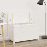 Gossi banca, alb, 80x41x77 cm, lemn masiv de pin