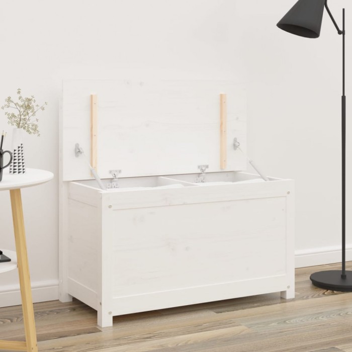 Gossi banca, alb, 80x41x77 cm, lemn masiv de pin