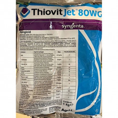 Thiovit Jet 80WG 1 kg, fungicid de contact pe baza de Sulf, Syngenta, fainare (ardei, cais, castraveti, orz, triticale, secara, dovleac, mar, morcov,