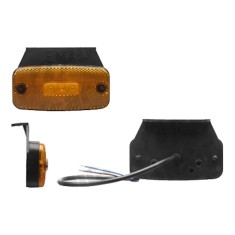 Lampa gabarit auto BestAutoVest 24V dreptunghiulara Portocaliu cu LED, 110x53mm , cu suport fixare, 1 buc.