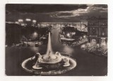 FA85 -Carte Postala- ITALIA - Roma di notte, Piazza dell&#039;Esedra, circulata