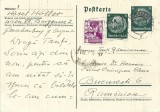 NI669 Virgil Popescu-R&acirc;mniceanu, carte poștală olografă, 1938
