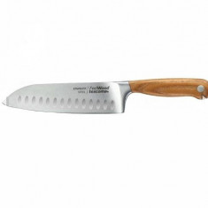 Cutit Santoku, maner lemn, 17 cm, FeelWood