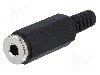 Conector jack, Jack 3,5mm, 2 contacte, mama, SCHURTER - 4832.3200