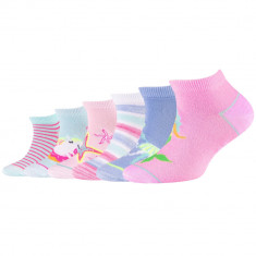 șosete Skechers 6PPK Girls Casual Fancy Sneaker Socks SK43081-1001 multicolor foto