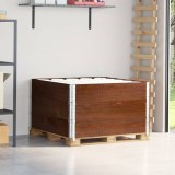 vidaXL Rame pentru paleți 3 buc. maro 100x100 cm lemn masiv de pin 3295377