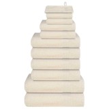Cumpara ieftin Set prosoape 12 piese crema 360 g/m&sup2; 100% bumbac