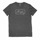 Tricou Barbati Devold Active Outline Tee Merino, Lana/Tencel, Gri Antracit, XL, Respirabil, Uscare Rapida
