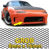 Grilaj de racing din plasa de aluminiu, grilaj tip fagure, plasa de cursa 130x30cm, negru, grosier Performance AutoTuning