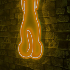 Decoratiune luminoasa LED, Doggy, Benzi flexibile de neon, DC 12 V, Galben