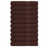 VidaXL Prosoape pentru saună 10 buc maro 80x200cm 360 g/m&sup2; 100% bumbac