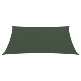 VidaXL P&acirc;nză parasolar, verde &icirc;nchis, 3/4x3 m, HDPE, 160 g/m&sup2;