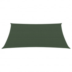 vidaXL Pânză parasolar, verde închis, 3/4x3 m, HDPE, 160 g/m²