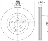 Disc frana MERCEDES-BENZ S-CLASS (W221, V221) (2005 - 2013) KRIEGER 0950004152
