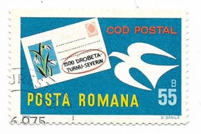 Romania (604) - Codificarea postala in Romania, 1975 - obliterata foto