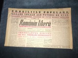 ZIARUL ROMANIA LIBERA 13 IANUARIE 1949 DISCURSUL TEOHARI GEORGESCU
