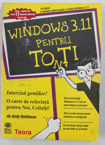 WINDOWS 3.11 PENTRU TONTI de ANDY RATHBONE , 1994