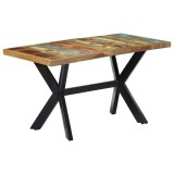 Cumpara ieftin Masa de bucatarie, 140 x 70 x 75 cm, lemn masiv reciclat