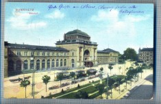 AX 333 CP VECHE -MANNHEIM -BAHNHOF -GARA - CIRCULATA 1909 -RECONDITIONATA