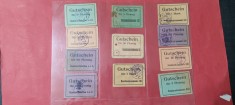 Bancnota / Bon / Tichet Militar 1 Mark, 5,10,50 Pfennig