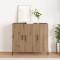 vidaXL Bufet stejar artizanal 90 x 34 x 80 cm Lemn compozit 869080