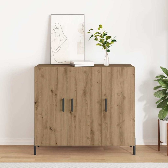 Bufet Artisan din Stejar de la vidaXL, 90x34x80 cm, din lemn
