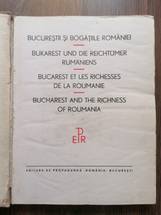 Bucurestii si bogatiile Romaniei 1938