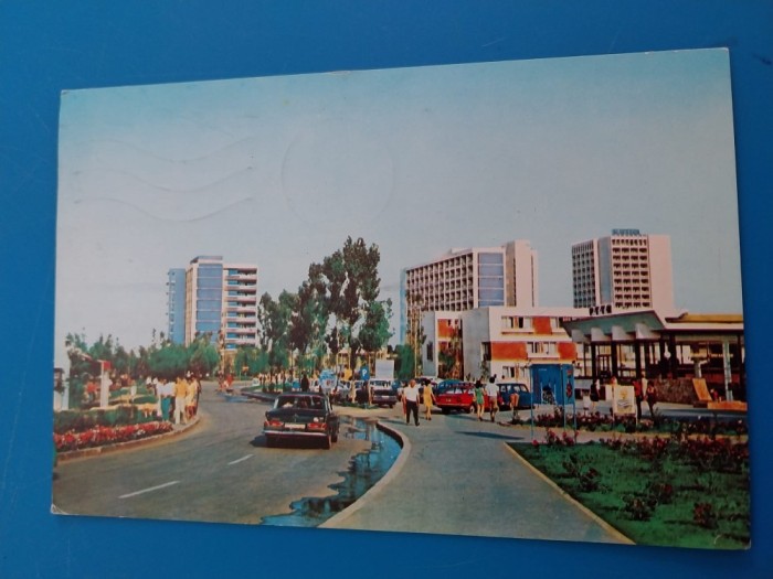 CPIB 23067 CARTE POSTALA - MANGALIA NORD - JUPITER, CIRCULATA, 1974, STAMPILA, TIMBRU, AUTOTURISM