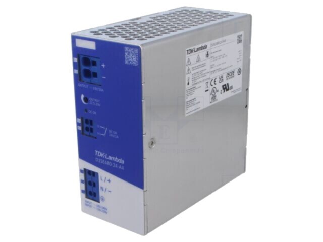 Alimentator Pulsatoriu TDK-LAMBDA 480W 24VDC 0-20A IP20 D1SE480-24-A4 pentru Șină DIN
