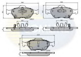 Set placute frana,frana disc TOYOTA YARIS (P13) (2010 - 2016) COMLINE CBP31637