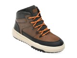 Ghete GEOX maro, J56FMA, din piele ecologica