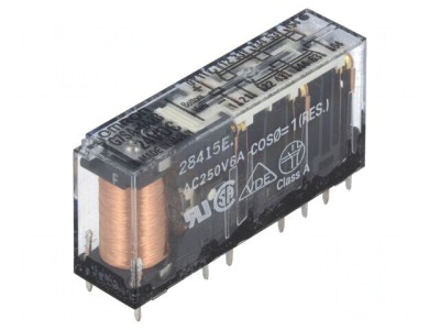 Releu electromagnetic 24VDC SPST-NO x4 SPST-NC x2 foto
