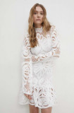 Cumpara ieftin Answear Lab rochie culoarea alb, mini, drept